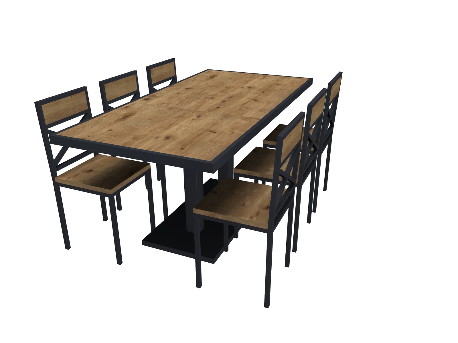 Dining table 2 one leg_