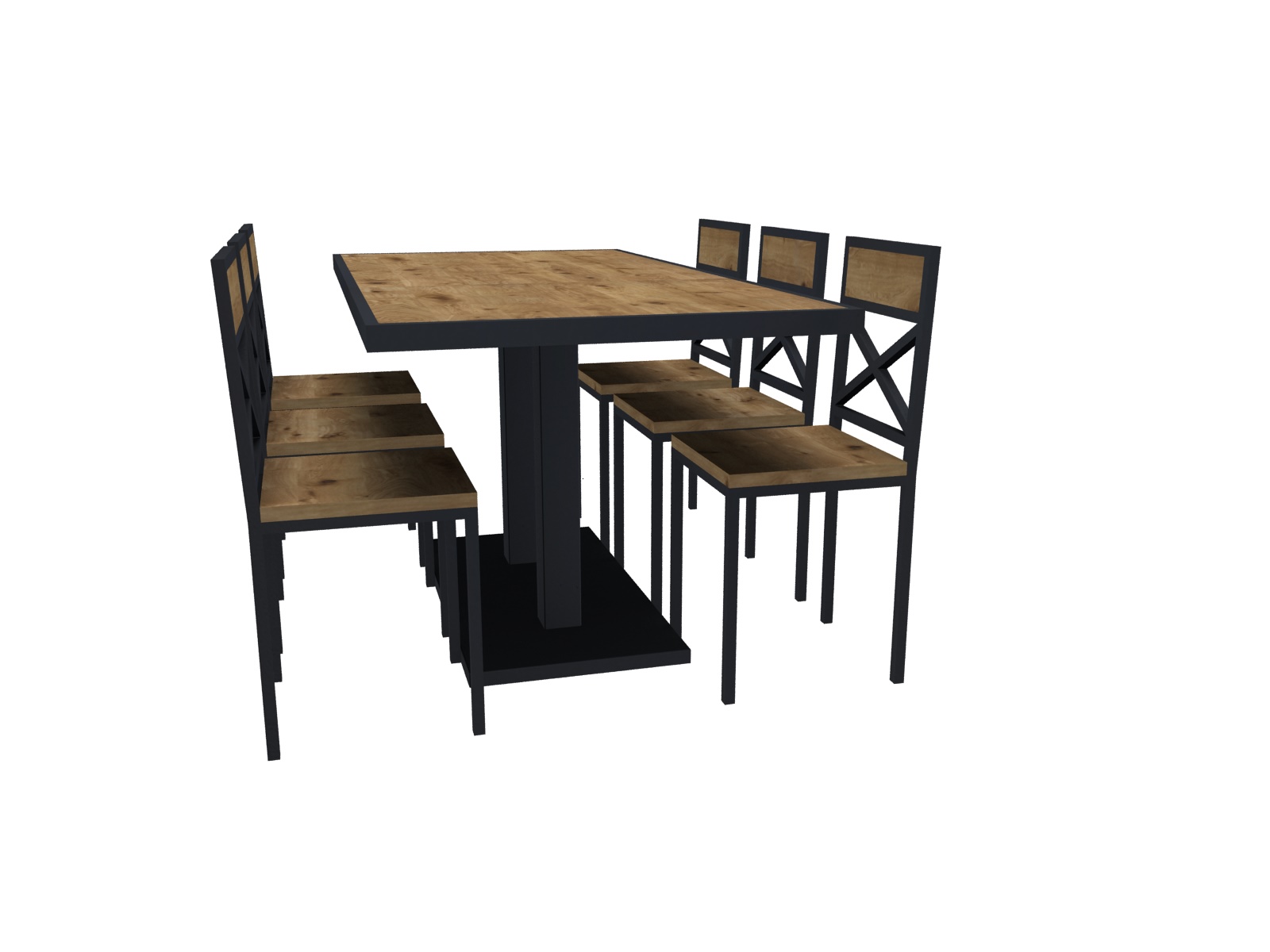 Dining table 2 one leg_1